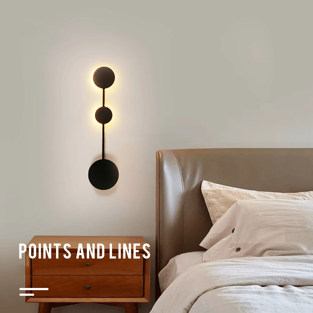 AstraGlow Rund LED Vegglampe for Moderne Hjemmedekorasjon