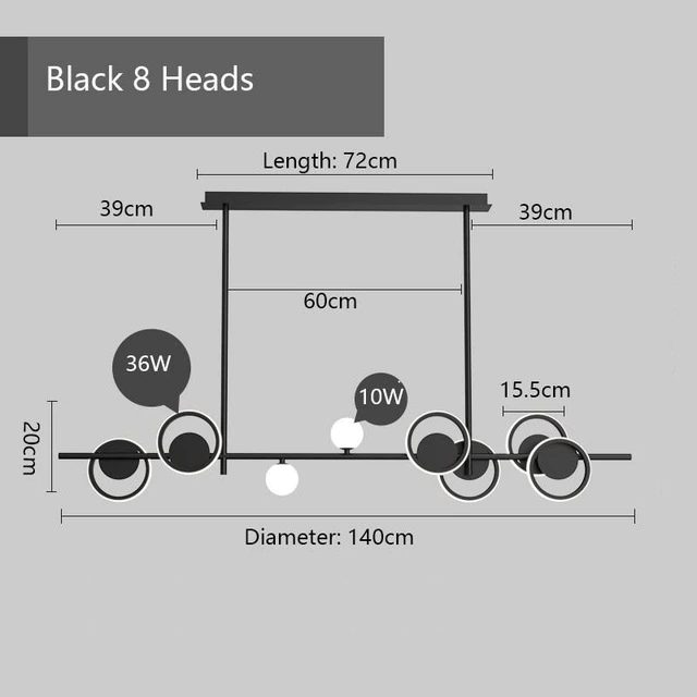 Ardent Twist északi LED függeszték csillár szobrászati világítás