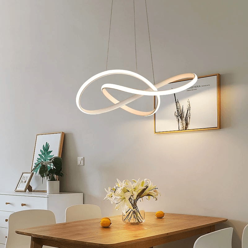 QuantaTwirl LED Pendant Light With Twisted Modern Design