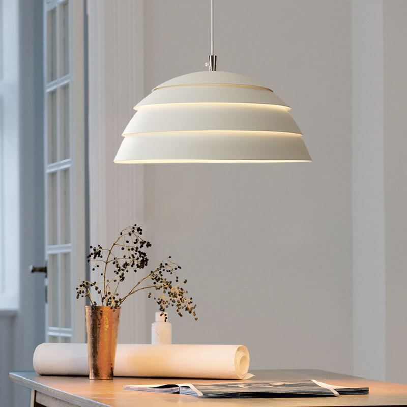 Suspension LED Kirelo Nordic Dome pour cuisines modernes