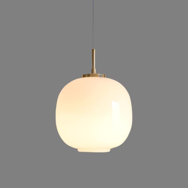 Lyara Nordic Opal Glass Lantern Pendant Light for Elegant Interiors