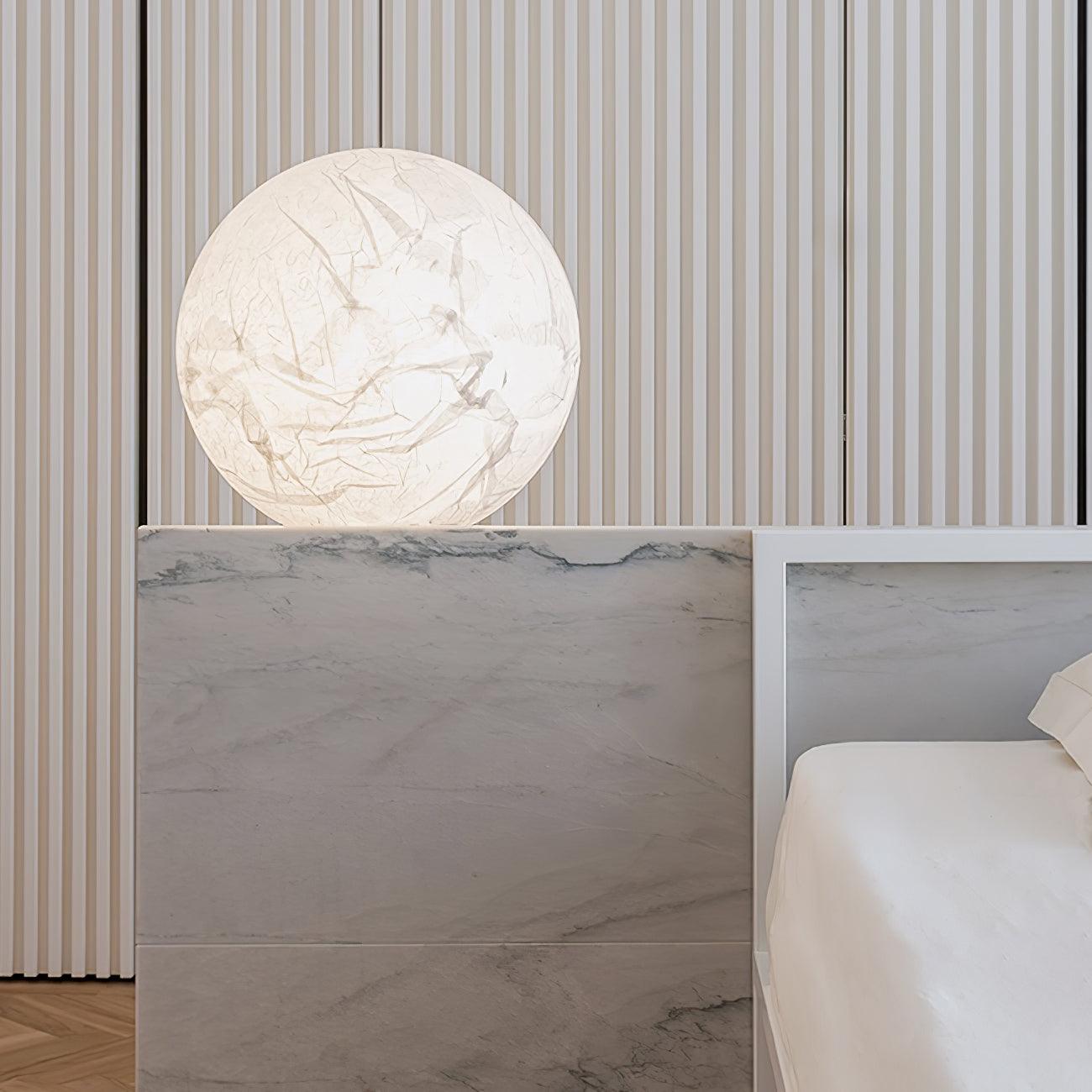 Moondrift Silk Pendant Light Natural Silk and Metal for Living Room