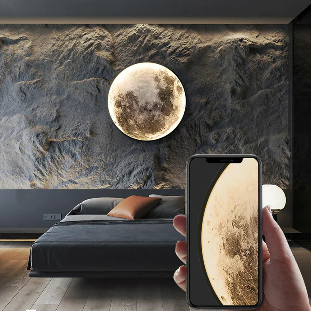 LunaVela | LED Moon Wall Light For A Soft Ambient Glow