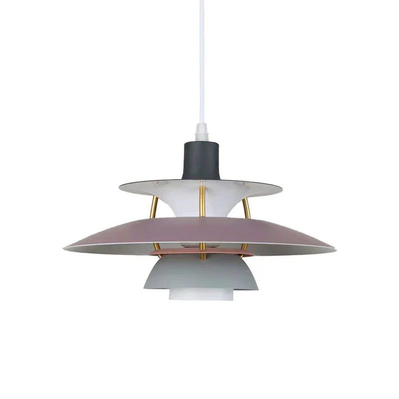 Lunara LED Pendant Lamp in Colorful Metal Finish for Living Spaces