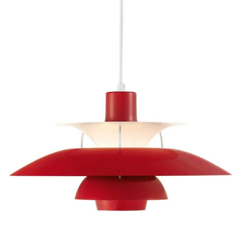 Lunara LED Pendant Lamp in Colorful Metal Finish for Living Spaces