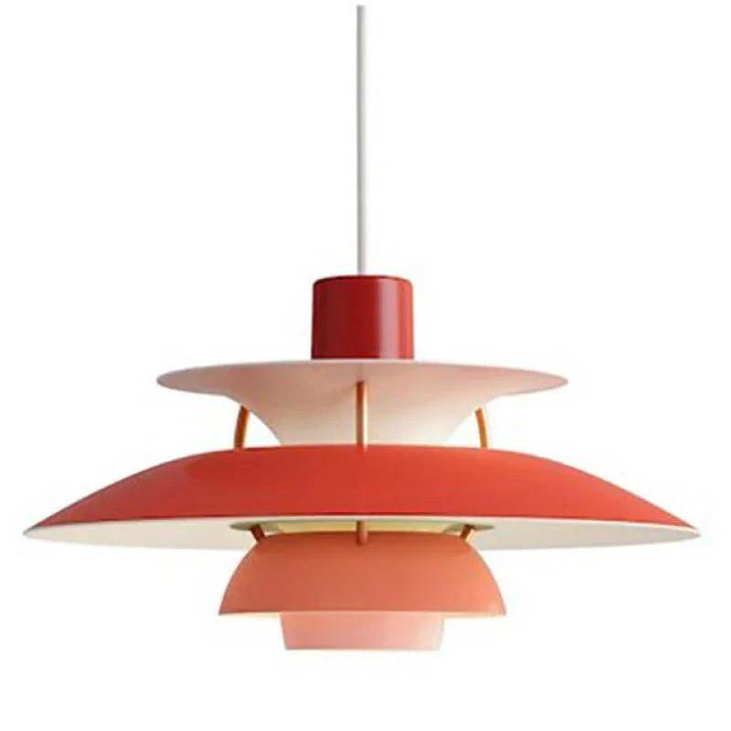 Lunara LED Pendant Lamp in Colorful Metal Finish for Living Spaces