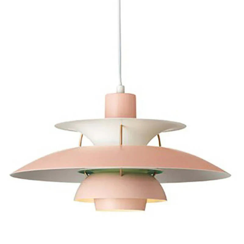 Lunara LED Pendant Lamp in Colorful Metal Finish for Living Spaces