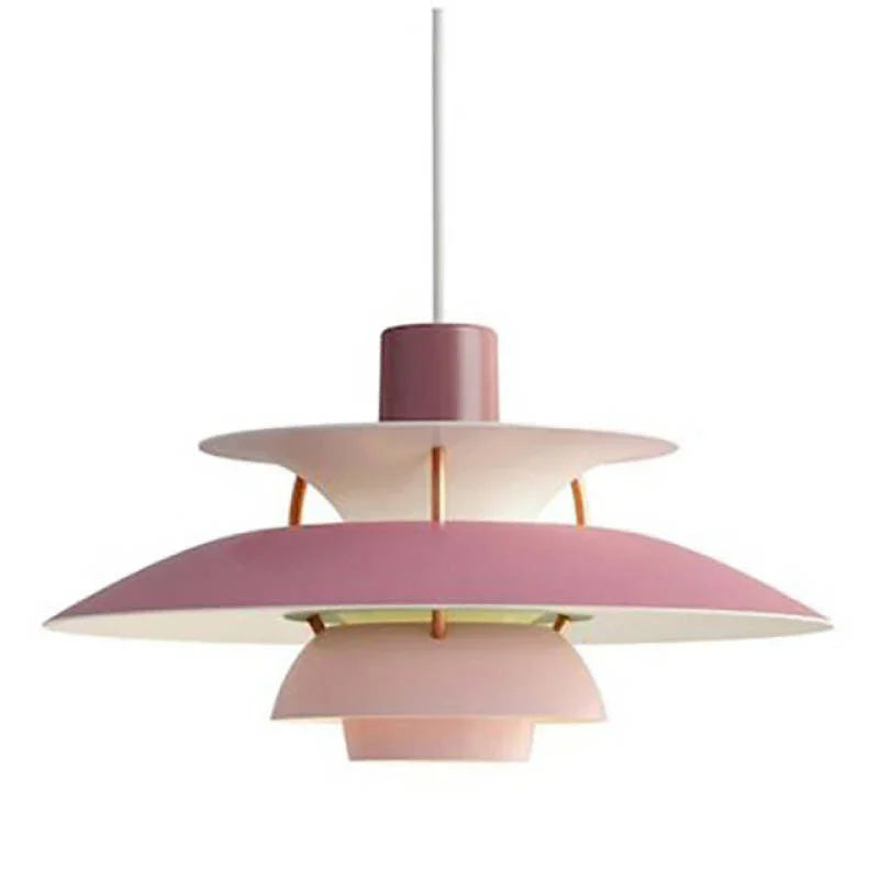 Lunara LED Pendant Lamp in Colorful Metal Finish for Living Spaces