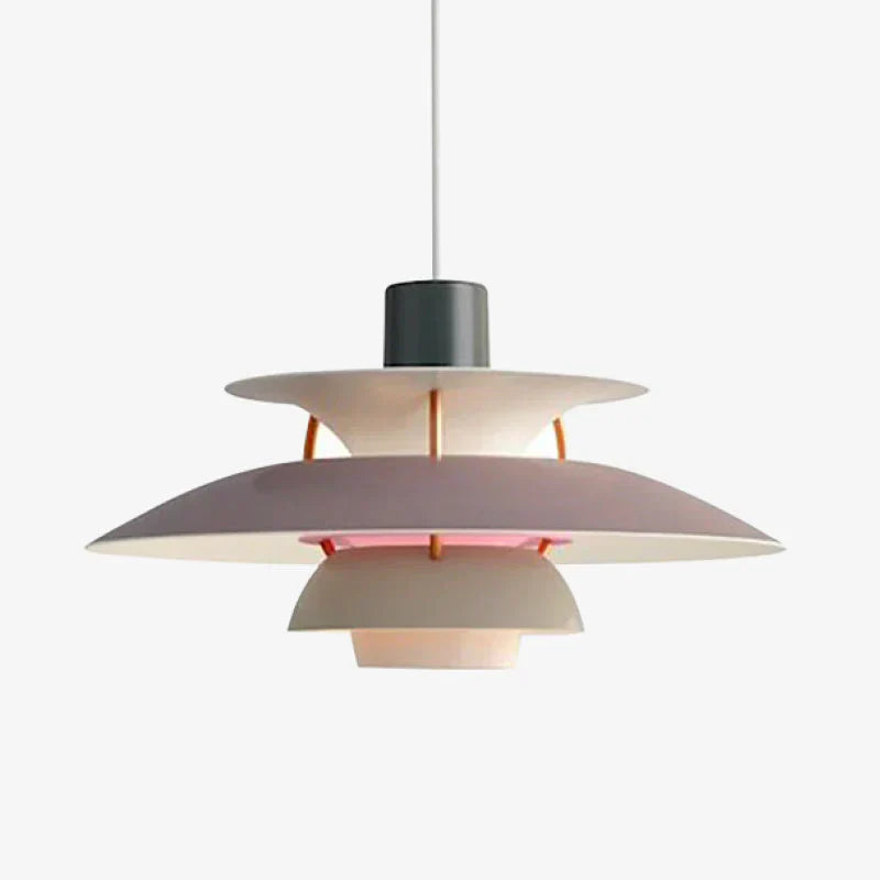 Lunara LED Pendant Lamp in Colorful Metal Finish for Living Spaces