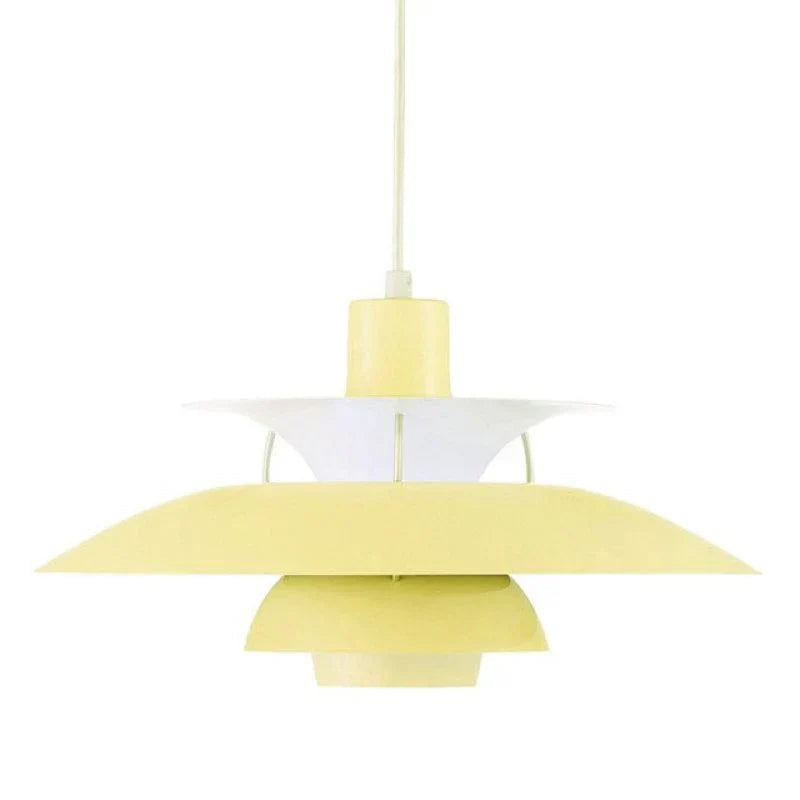 Lunara LED Pendant Lamp in Colorful Metal Finish for Living Spaces