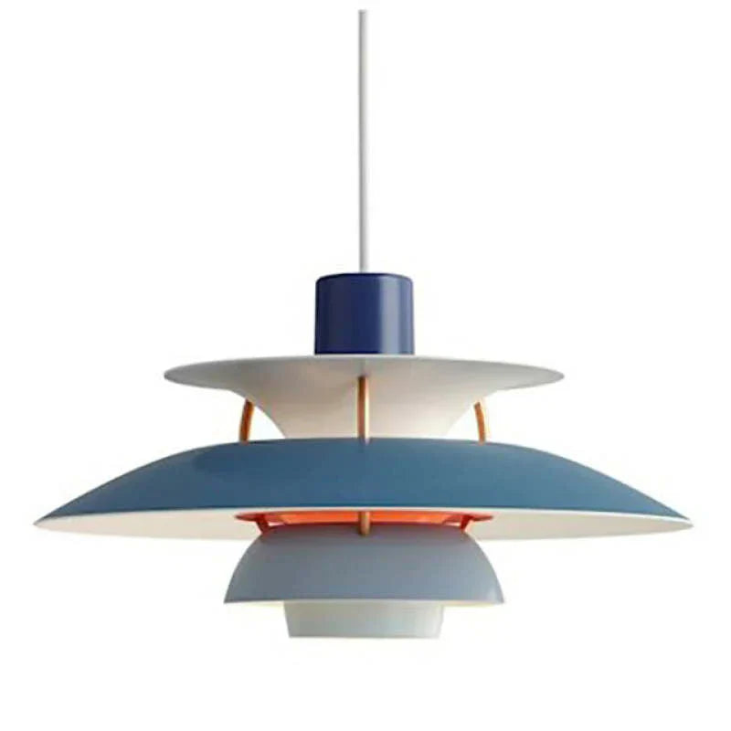 Lunara LED Pendant Lamp in Colorful Metal Finish for Living Spaces