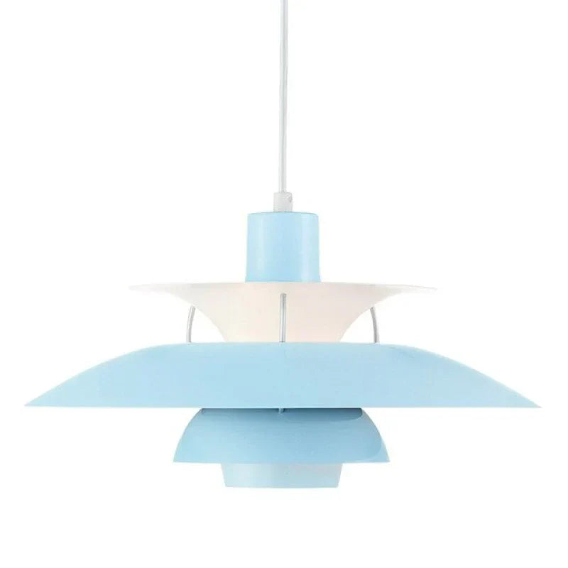 Lunara LED Pendant Lamp in Colorful Metal Finish for Living Spaces