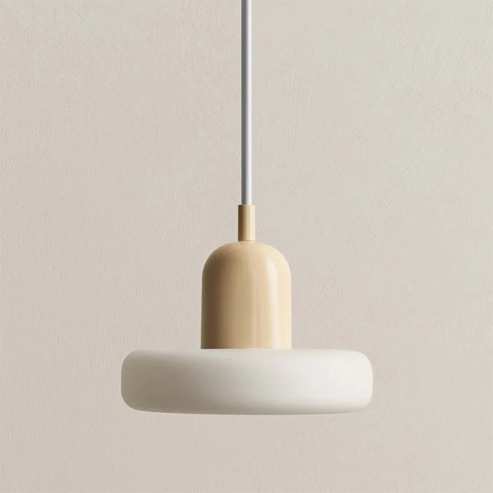 Novael Minimal Pendant Light in Metal and Glass Finish