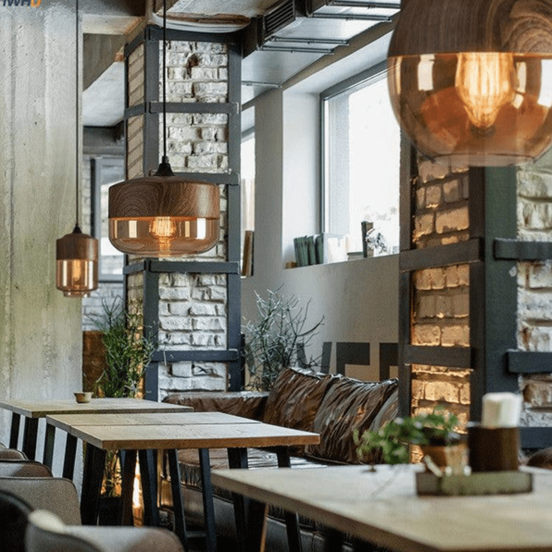 SkandiGlow Elegant Modern Scandinavian Wooden Ceiling Lamp