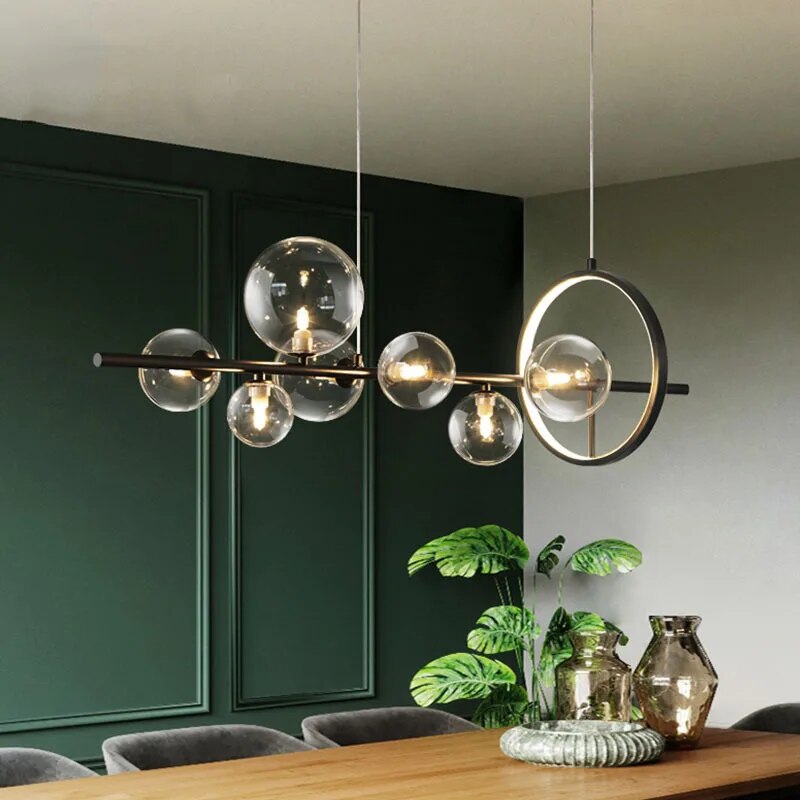 Blown Glass Bubble Chandelier For Contemporary Homes