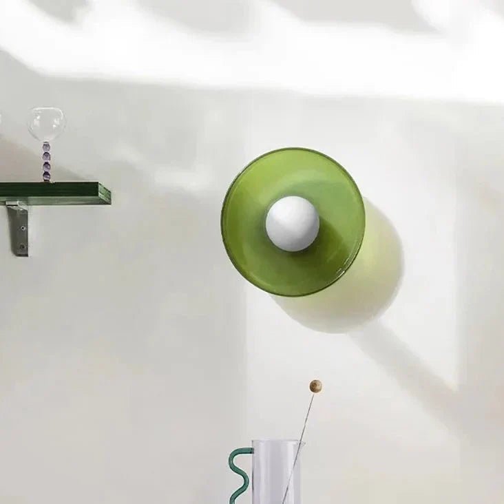 Nordia Glass Ceiling Lamp With Transparent Shade And LED Compatibility