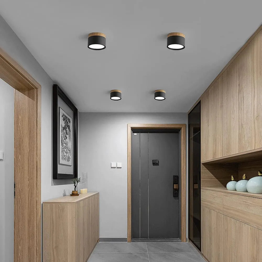 Nordic Cylinder LED Ceiling Light For Hallway With Soft Glow