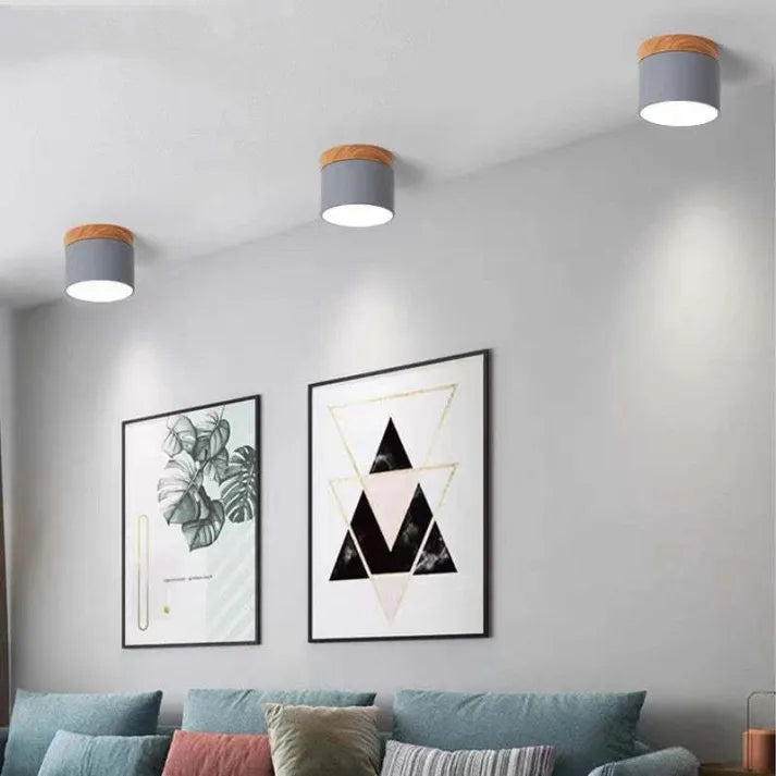 Nordic Cylinder LED Ceiling Light For Hallway With Soft Glow