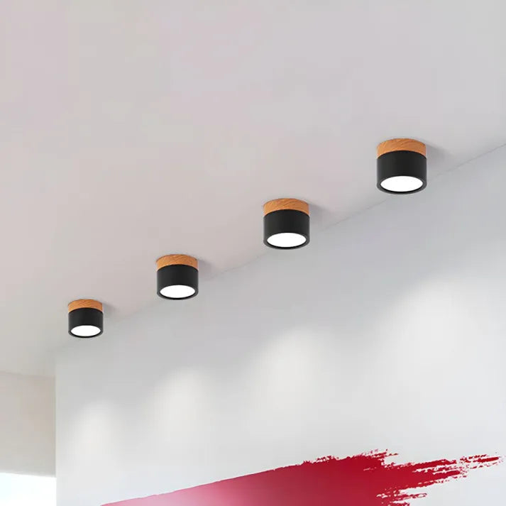 Nordic Cylinder LED Ceiling Light For Hallway With Soft Glow