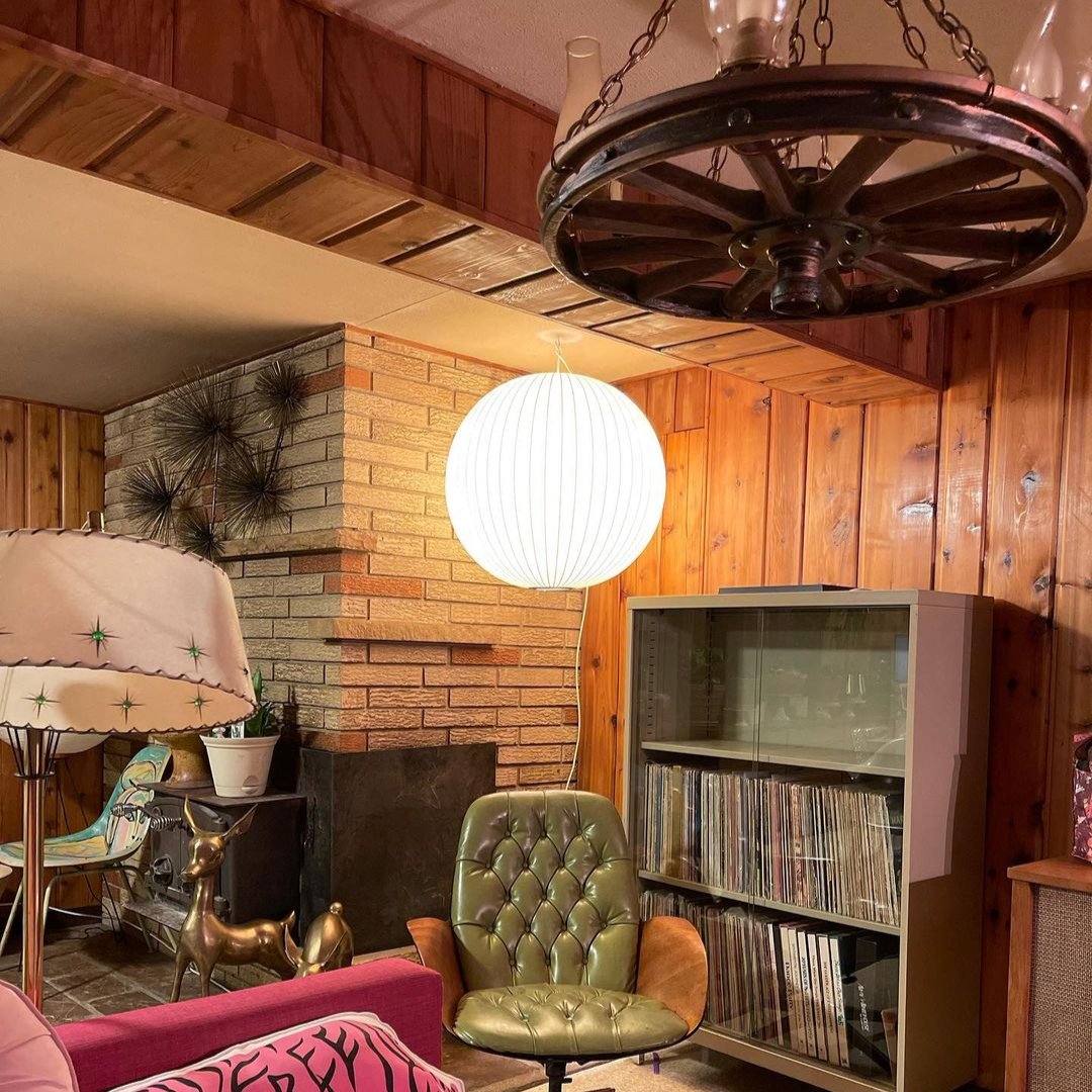 Lyra Nordic Wood and Steel Pendant Light Minimal Glow