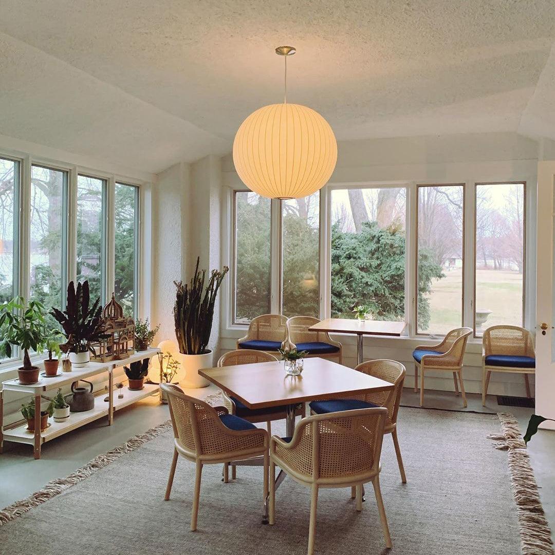 Lyra Nordic Wood and Steel Pendant Light Minimal Glow