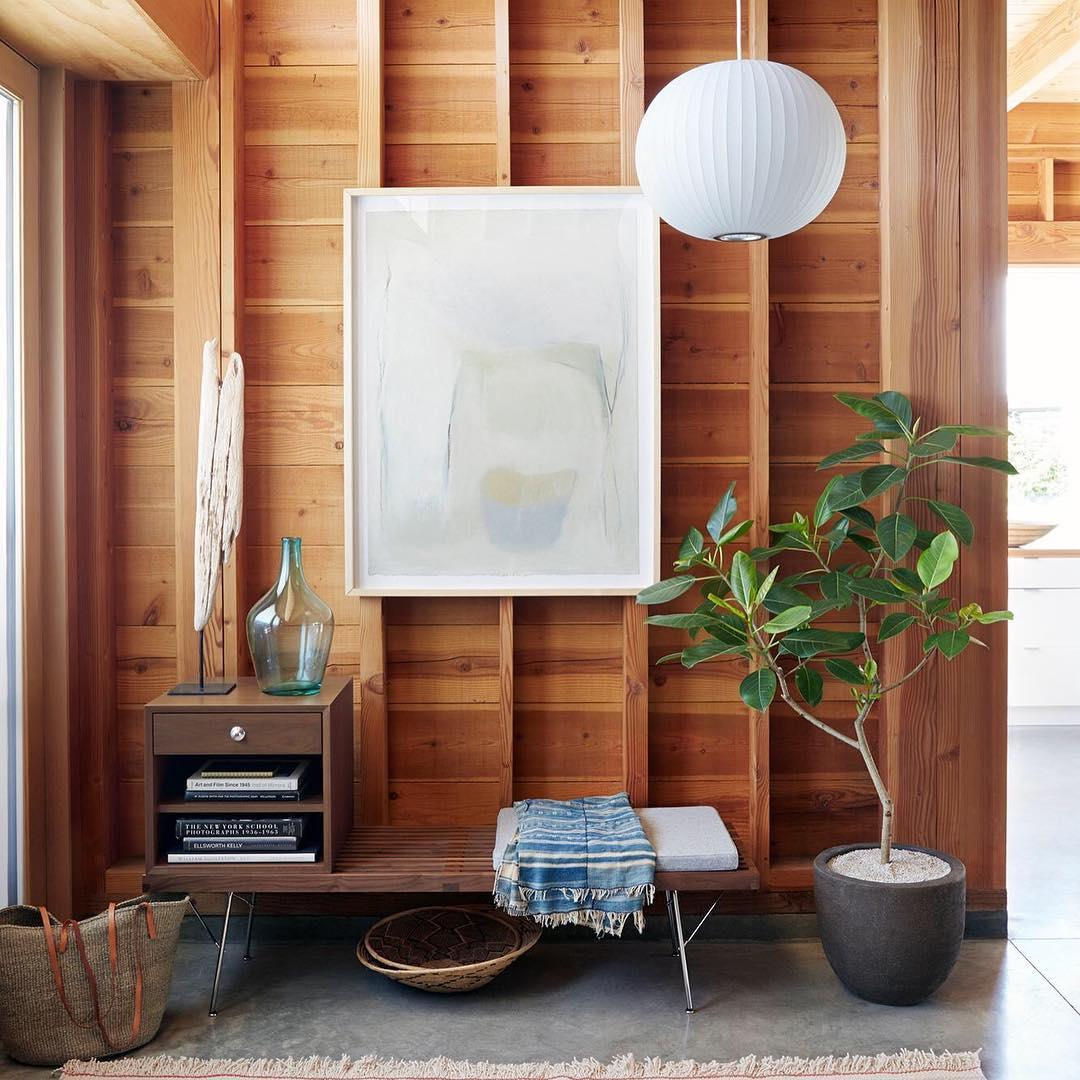 Lyra Nordic Wood and Steel Pendant Light Minimal Glow