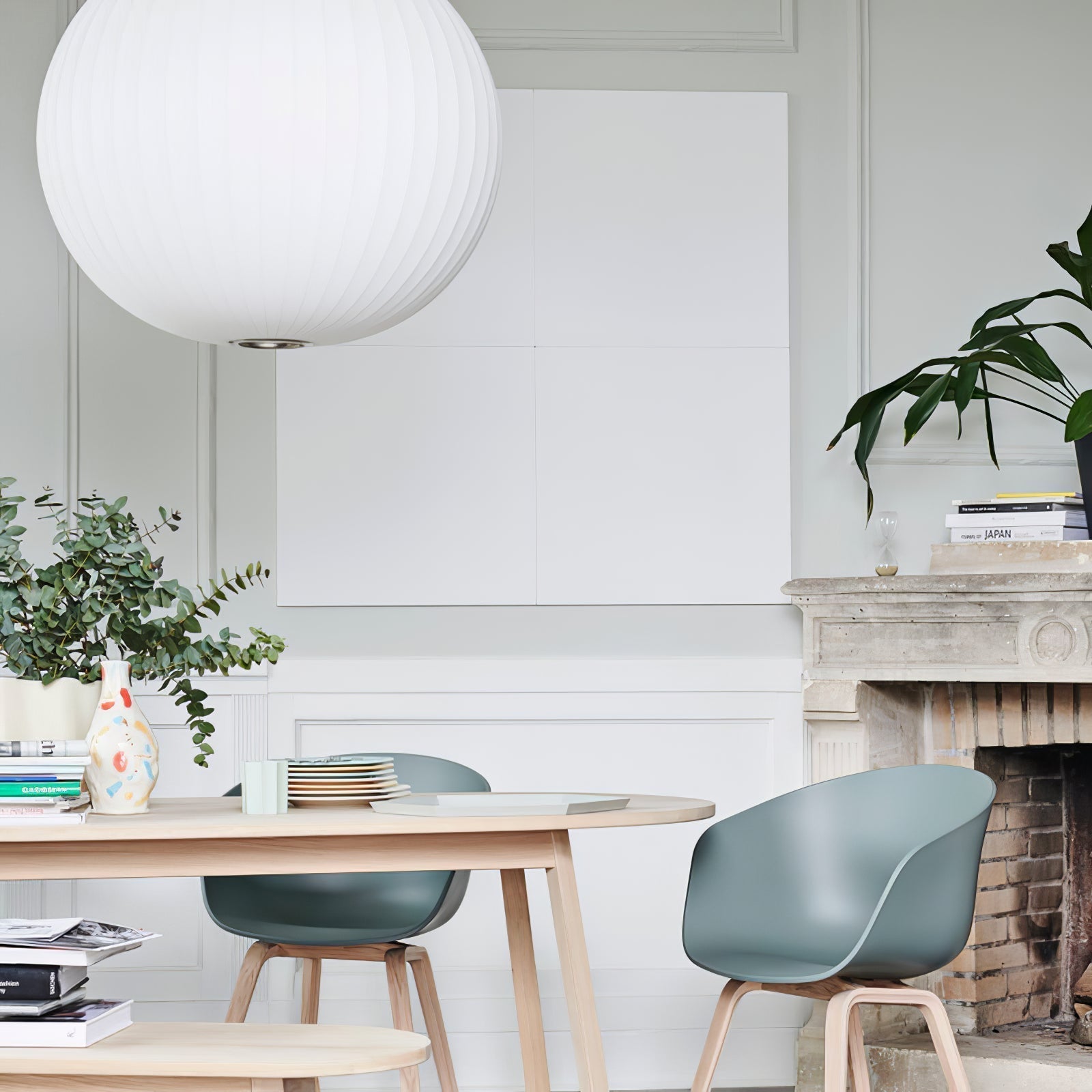 Lyra Nordic Wood and Steel Pendant Light Minimal Glow