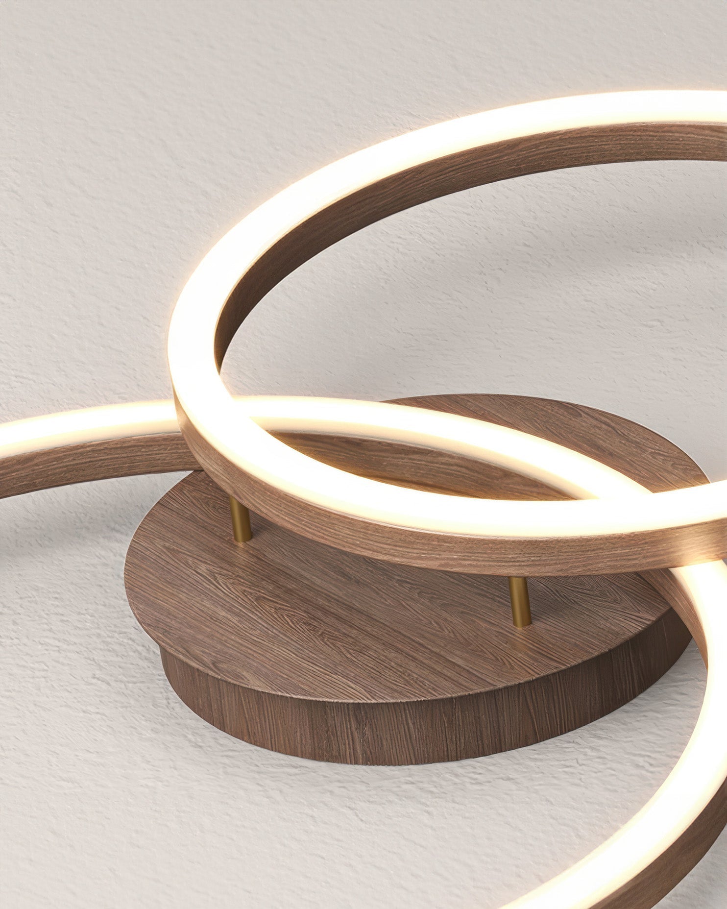 Lampada da soffitto a LED geometrica Asteron a montaggio a filo per case moderne