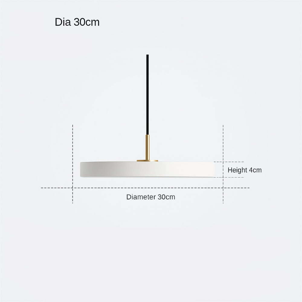Aurelin | Round Minimalist LED Pendant Ceiling Light