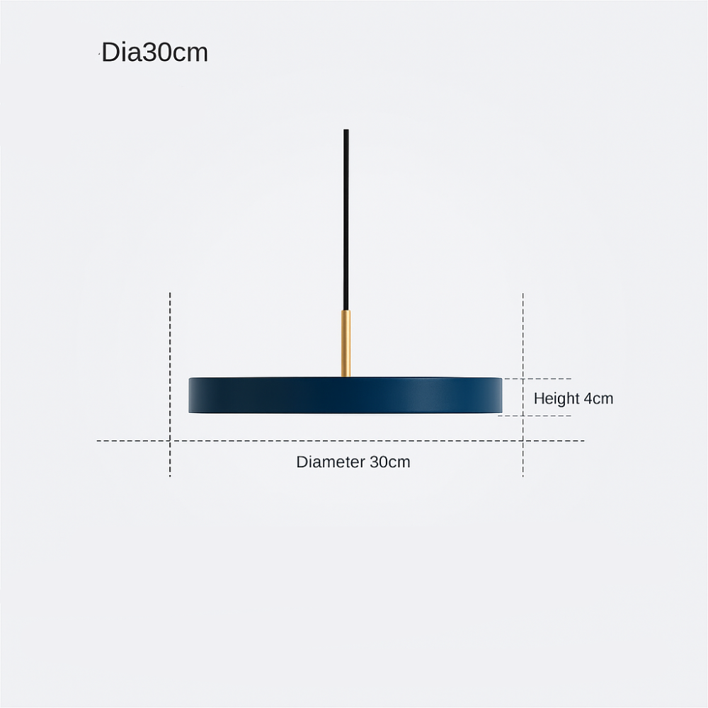 Aurelin | Round Minimalist LED Pendant Ceiling Light