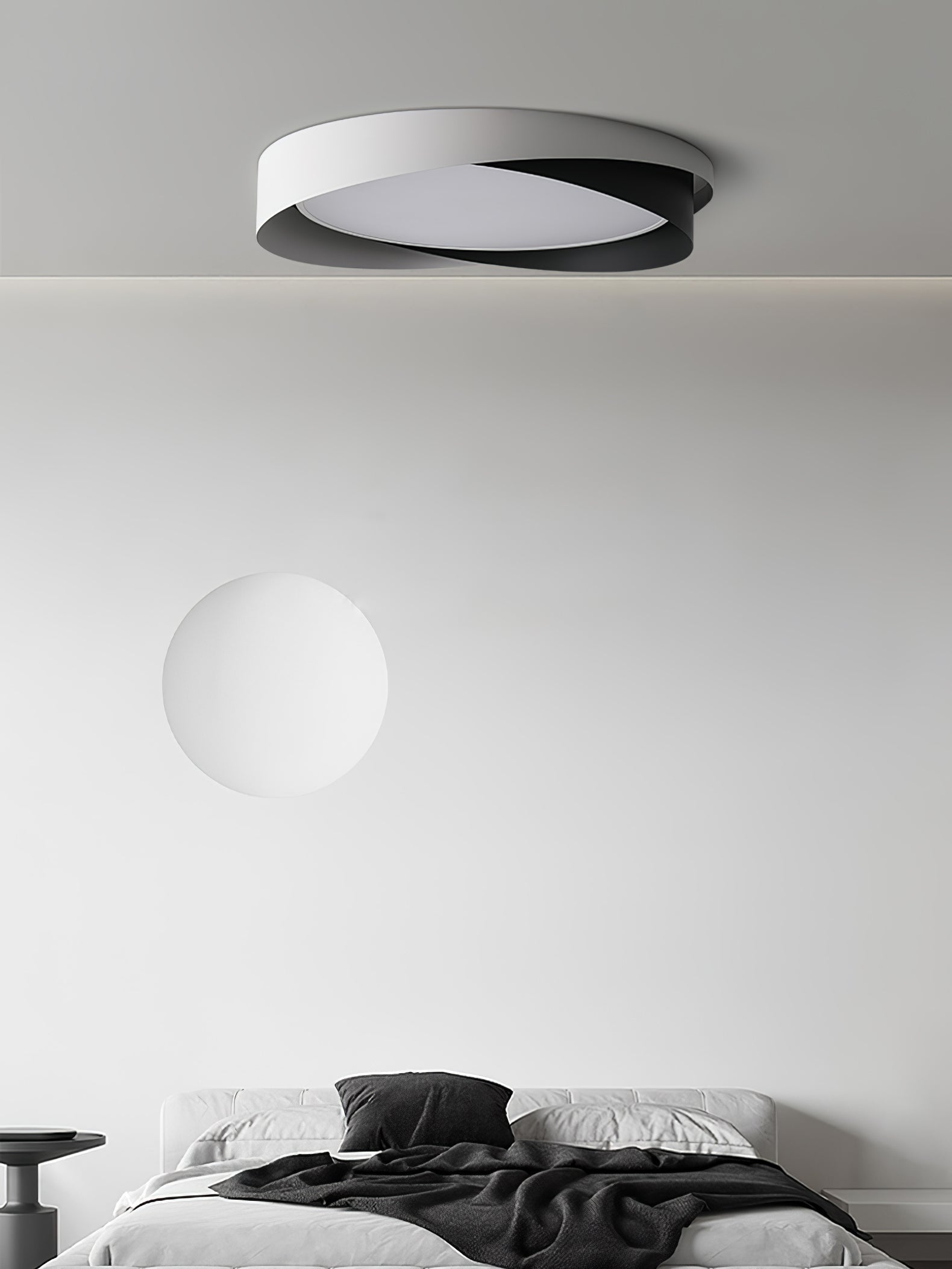 Lyra Halo Ceiling Light With Minimalist Warm Glow Design