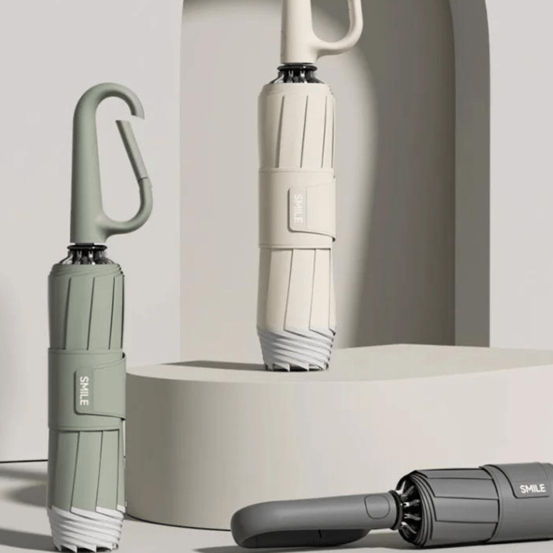 AeroGuard Automaattinen Kompakti Sateenvarjo Vahvoille Tuulille