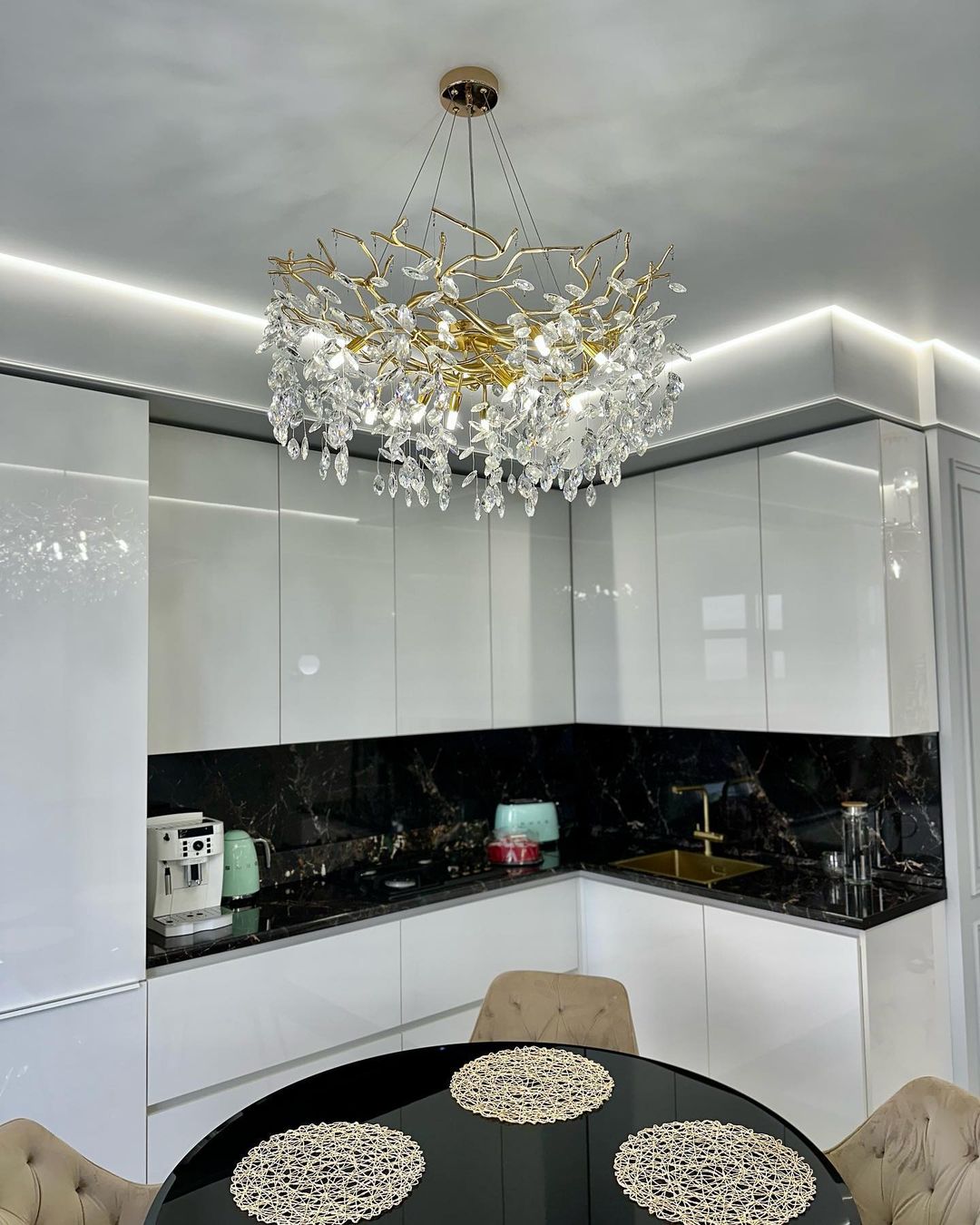 French Style Branch Crystal Chandelier For Modern Homes
