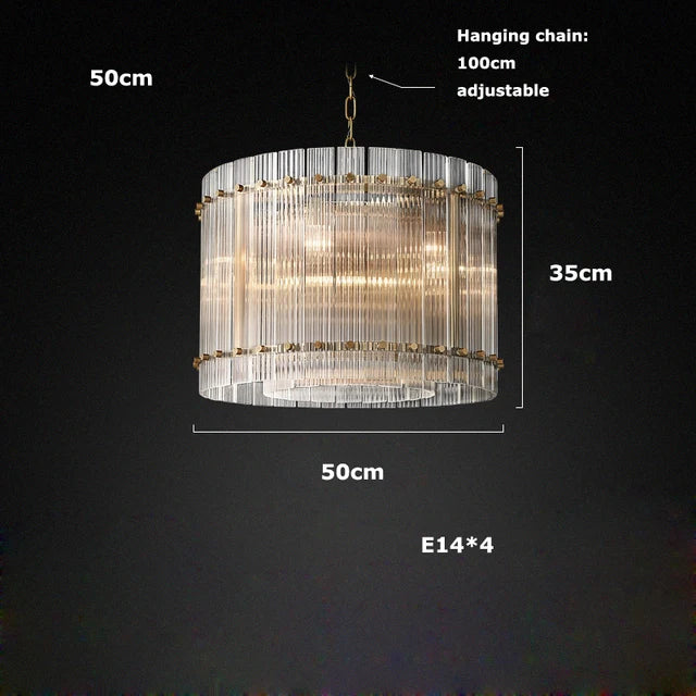 NovaLuxe Crystal Chandelier With Dual Tiers And Brass Finish