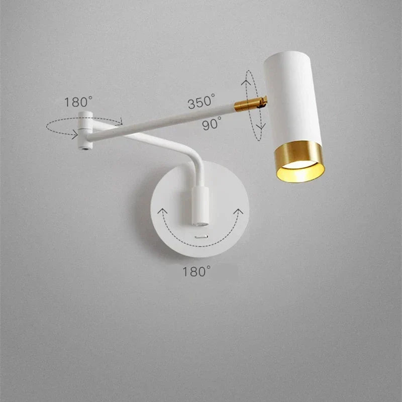 Arcora Arch Premium -seinävalaisin 180° varrella ja 350° päällä