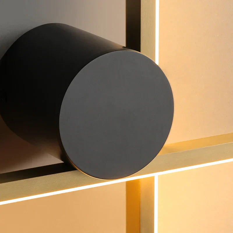 Asterlo Copper Wall Lamp Postmodern Geometric Shade