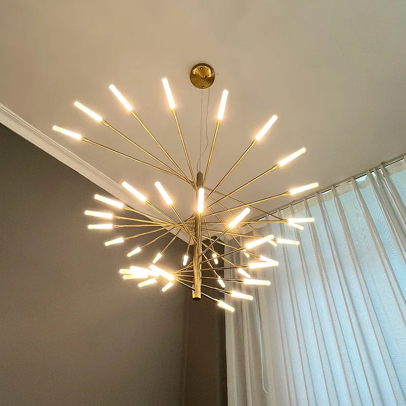 Astrae Spiral Chandelier Modern Loft Ceiling Light By Solene