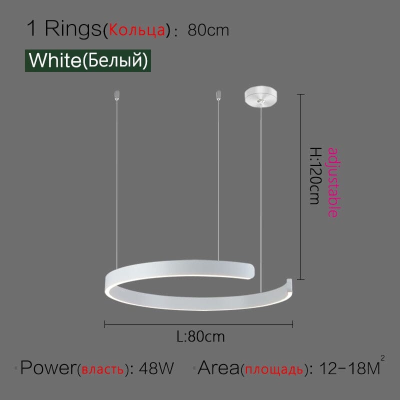 Liora Nordic Ring Chandelier Modern Elegant Lighting