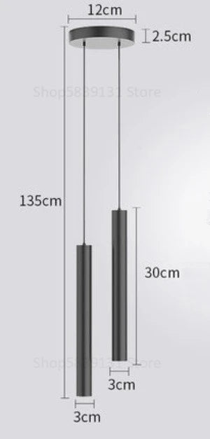 Lustres Pendentes AuroraPole Nordic para Cozinha e Corredor