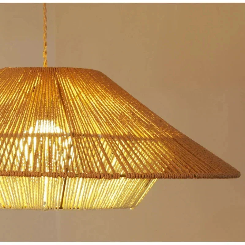 Aurelle Rattan Wabi Sabi Pendant Lights For Cozy Spaces