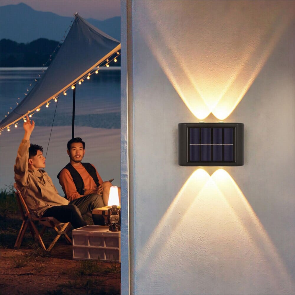 SolaraGlow Solar Wall Light for Outdoor Spaces and Gardens