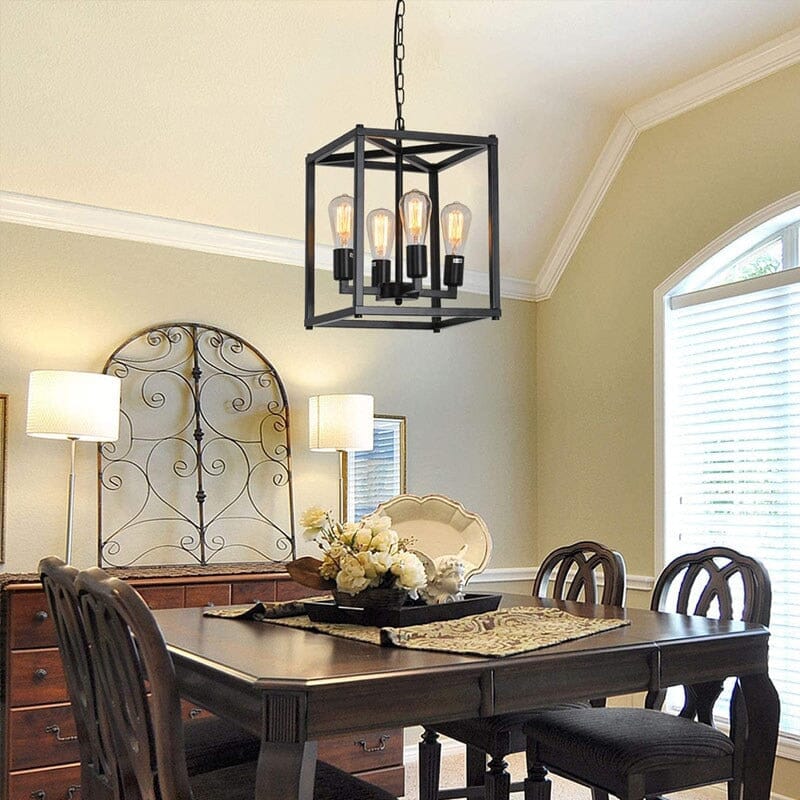 Farmhouse Dining Room Chandelier E26 Base, LED/Incandescent
