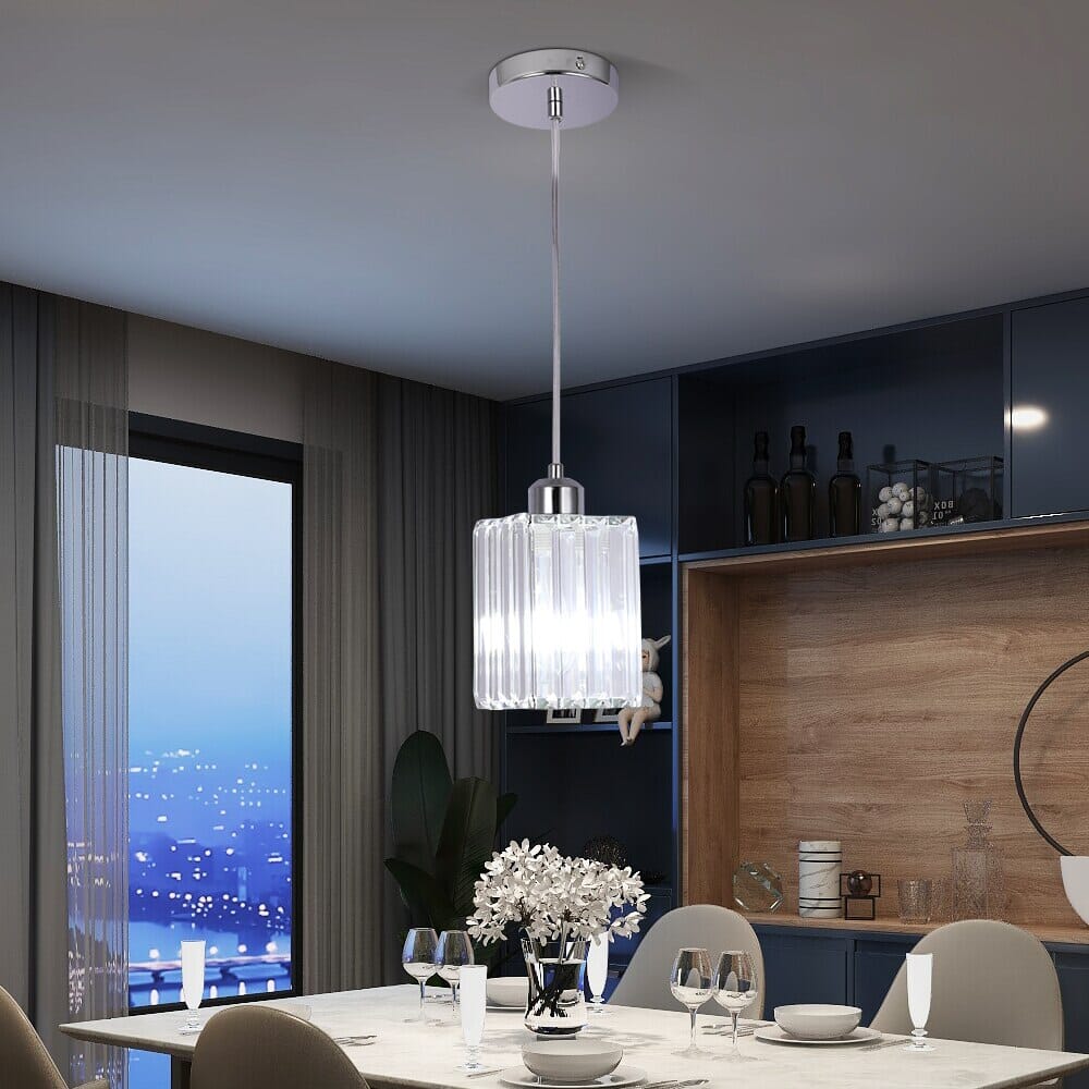 Lumistra Crystal Glass Pendant Light for Living Rooms