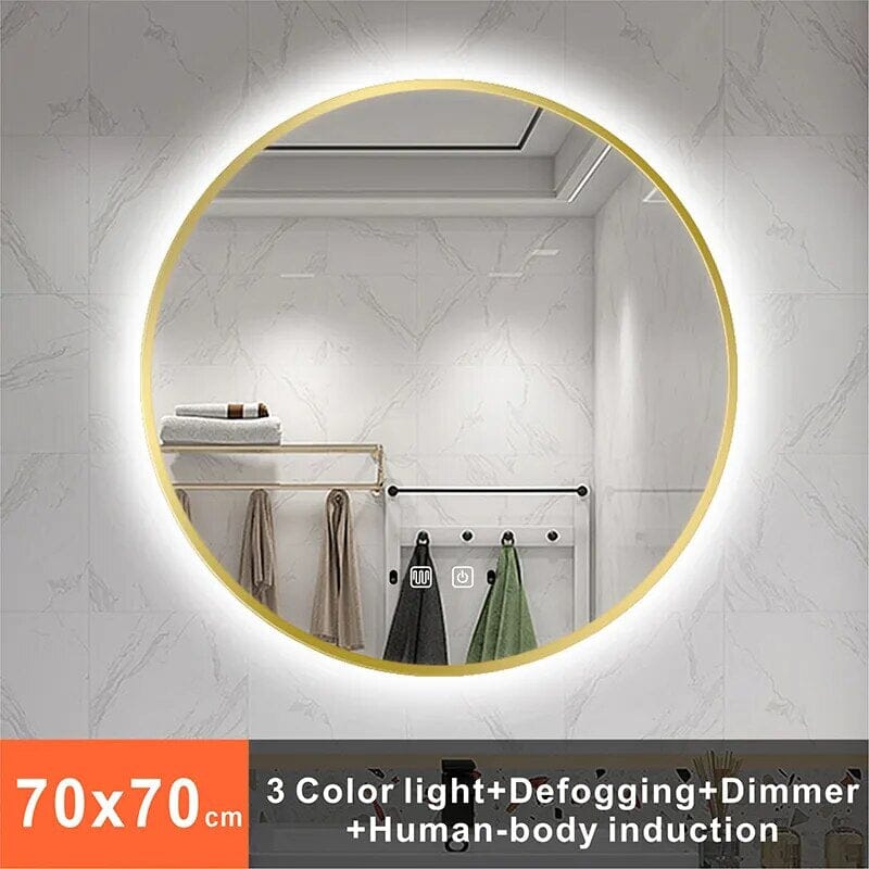 Alera kerek sminktükör beépített LED világítással