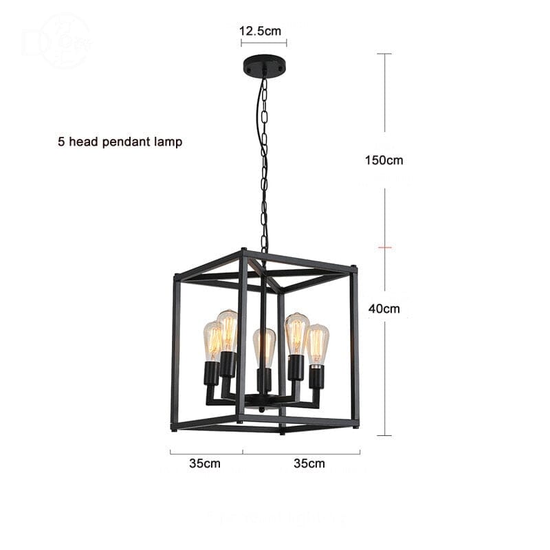 Farmhouse Dining Room Chandelier E26 Base, LED/Incandescent