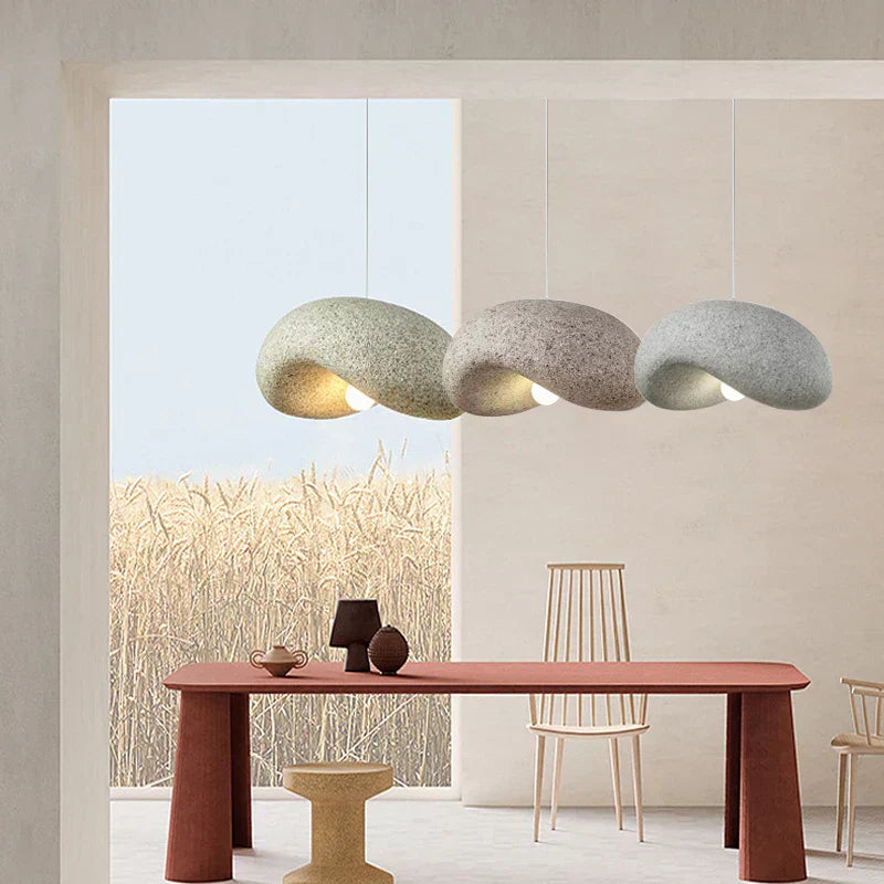 Lampada a sospensione Mori Wabi Sabi con finitura in metallo