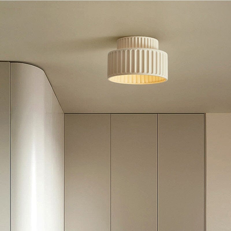 Lyra Nordic Creamy Wabi Sabi Ceiling Lights With Shade