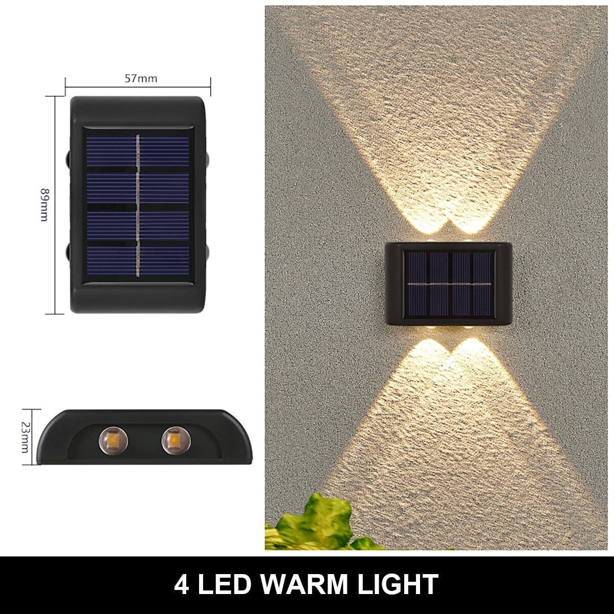 SolaraGlow Solar Wall Light for Outdoor Spaces and Gardens