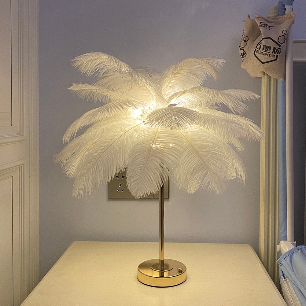 Candeeiro LED Aurelia Feather Iluminação Moderna Minimalista