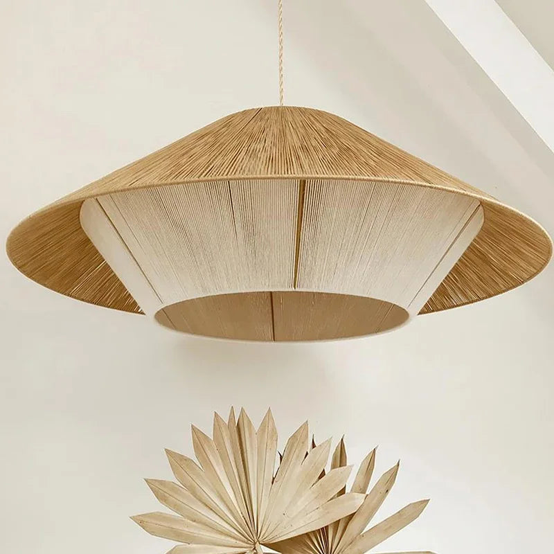 Aurelle Rattan Wabi Sabi Pendant Lights For Cozy Spaces